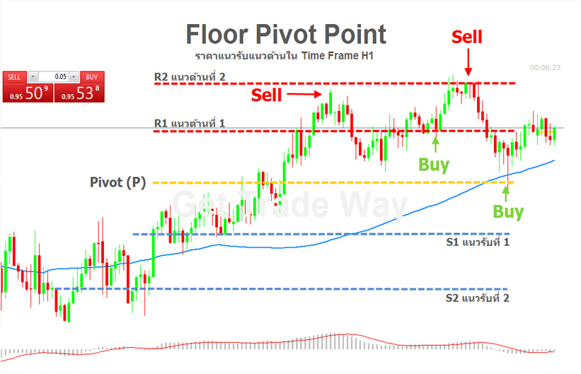 Pivot Point Indicator อินดิเคเตอร์หาแนวรับ แนวต้าน